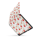 personalized iPad case with pencil holder and Sweet design