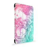 the side view of Personalized Samsung Galaxy Tab Case with Abstract Oil Painting design