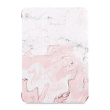 the front view of Personalized Samsung Galaxy Tab Case with Pink Marble design