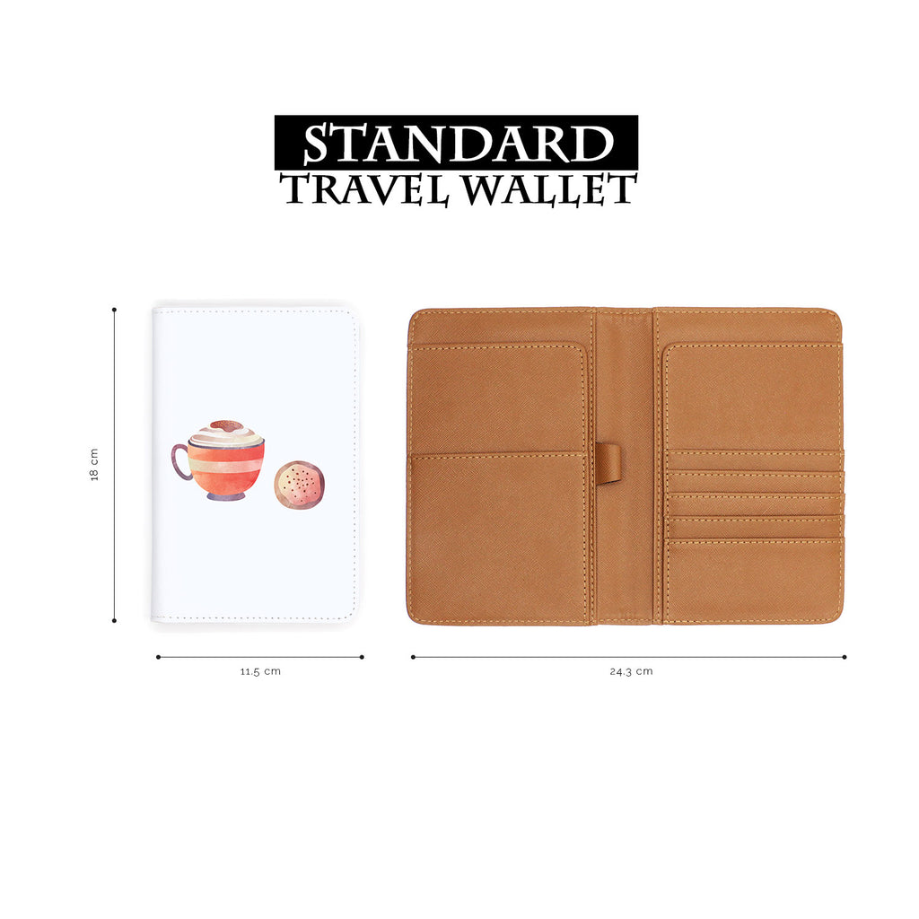 standard size of personalized RFID blocking passport travel wallet with Cold Weather Comforts 2 design