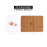 standard size of personalized RFID blocking passport travel wallet with Cold Weather Comforts 2 design