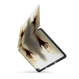 personalized iPad case with pencil holder and Horror design