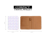 compact size of personalized RFID blocking passport travel wallet with Watercolor Love design