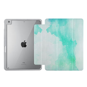 Vista Case iPad Premium Case with Abstract Watercolor Splash Design uses Soft silicone on all sides to protect the body from strong impact.