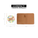compact size of personalized RFID blocking passport travel wallet with Spring design