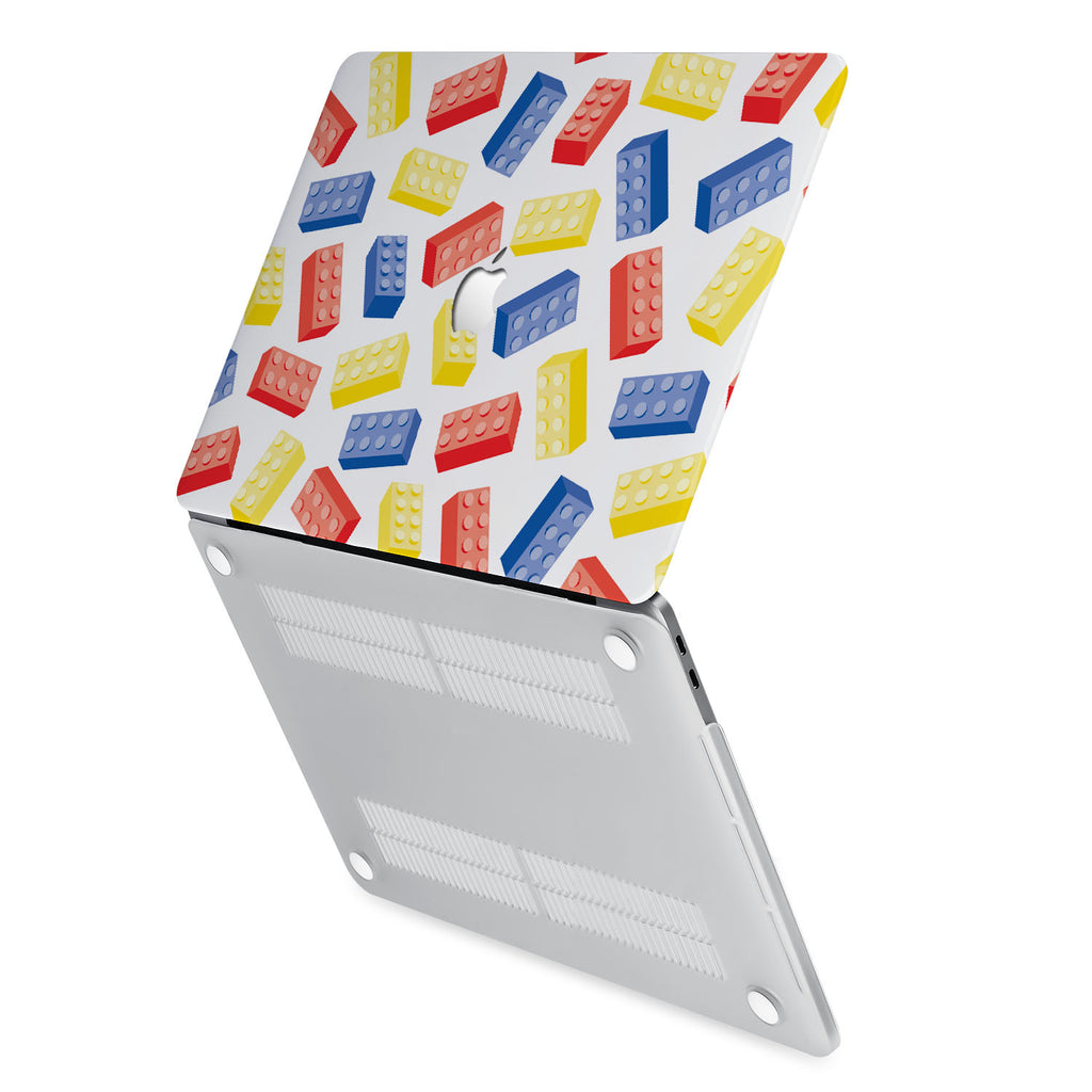 hardshell case with Retro Game design has rubberized feet that keeps your MacBook from sliding on smooth surfaces