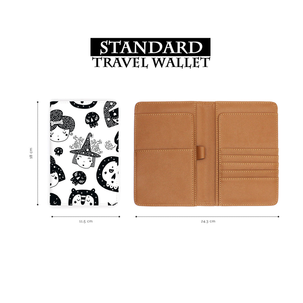 standard size of personalized RFID blocking passport travel wallet with Inversion Party design