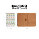standard size of personalized RFID blocking passport travel wallet with Tribal Patterns design