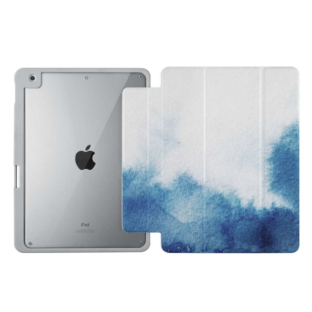 Vista Case iPad Premium Case with Abstract Ink Painting Design uses Soft silicone on all sides to protect the body from strong impact.