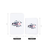 comparison of two sizes of personalized RFID blocking passport travel wallet with Animals Of The Ghost design