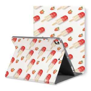 The back view of personalized iPad folio case with Sweet design - swap