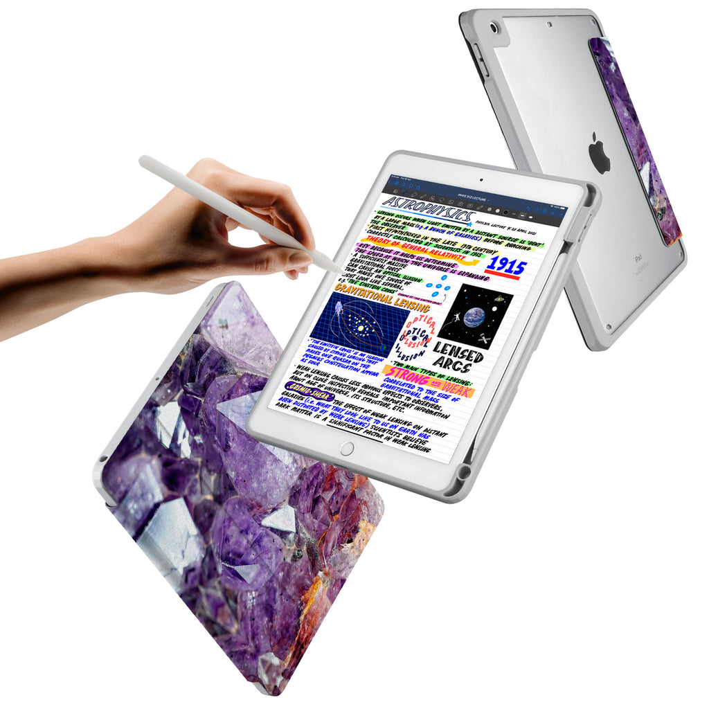 Vista Case iPad Premium Case with Crystal Diamond Design has trifold folio style designed for best tablet protection with the Magnetic flap to keep the folio closed.