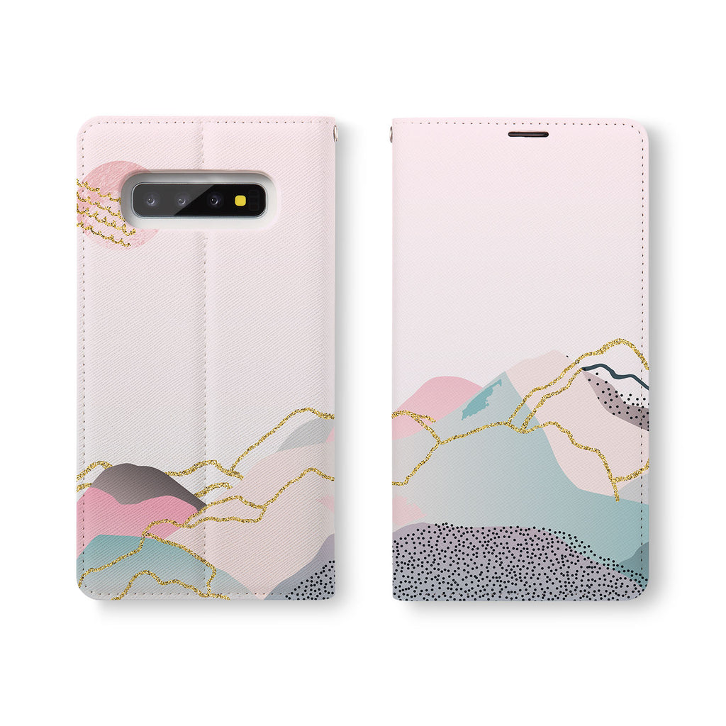 Personalized Samsung Galaxy Wallet Case with Marble Art desig marries a wallet with an Samsung case, combining two of your must-have items into one brilliant design Wallet Case. 