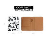 compact size of personalized RFID blocking passport travel wallet with Inversion Party design