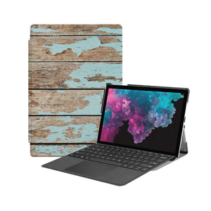 the Hero Image of Personalized Microsoft Surface Pro and Go Case with Wood design