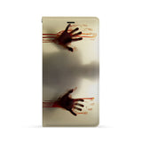 Front Side of Personalized iPhone Wallet Case with Horror design