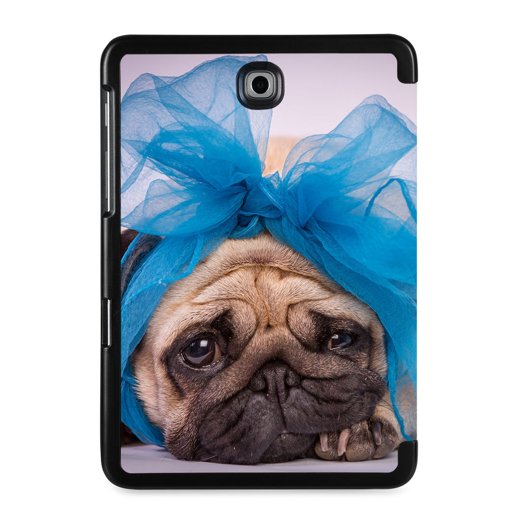 the back view of Personalized Samsung Galaxy Tab Case with Dog design