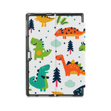 the back side of Personalized Microsoft Surface Pro and Go Case with Dinosaur design