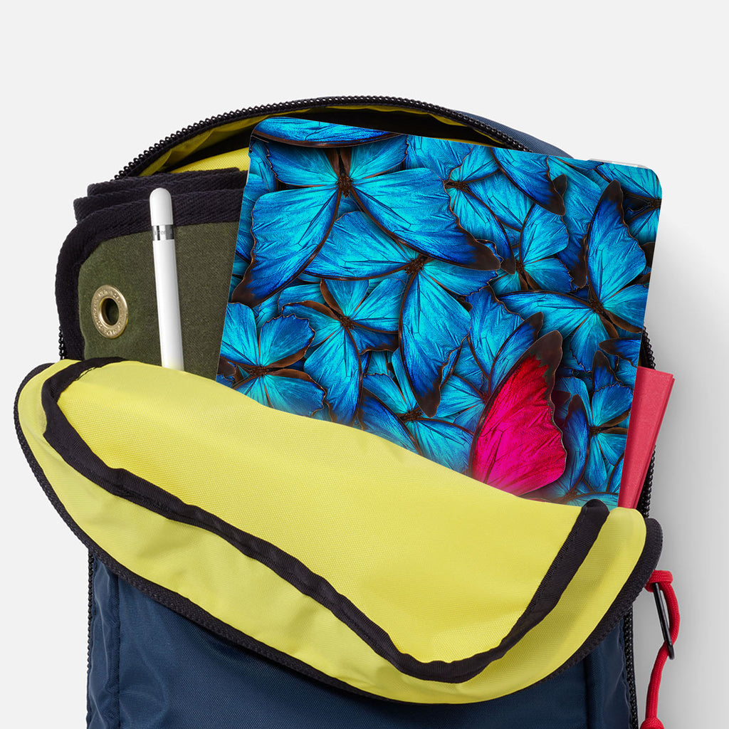 iPad SeeThru Casd with Butterfly Design has Secure closure