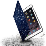 Drop protection from the personalized iPad folio case with Galaxy Universe design 