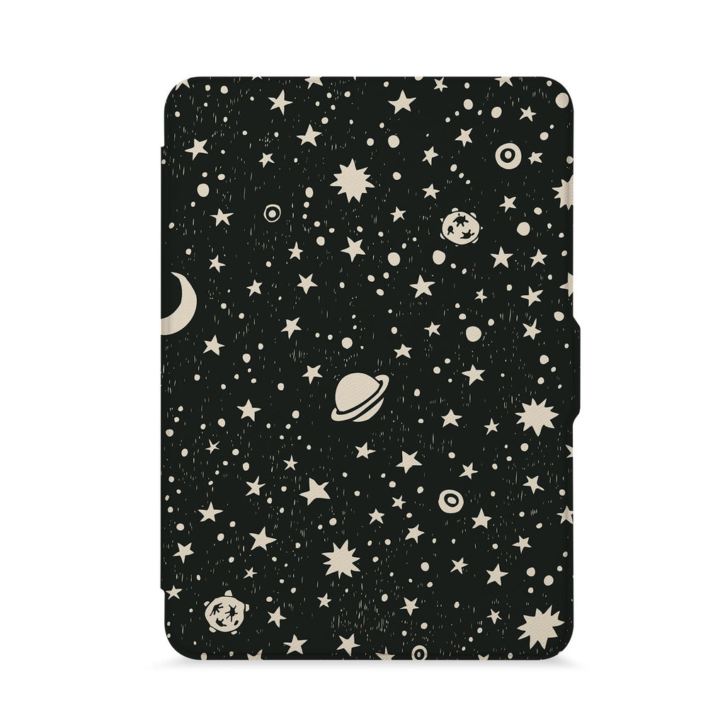 front view of personalized kindle paperwhite case with 01 design - swap